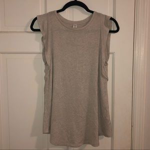 Cream Flowy Tank Top